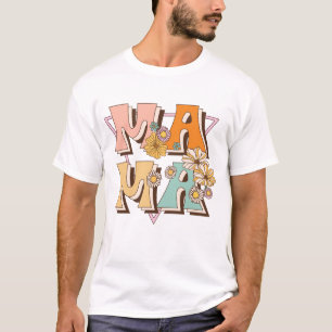 Camiseta Floral Vintage Mama