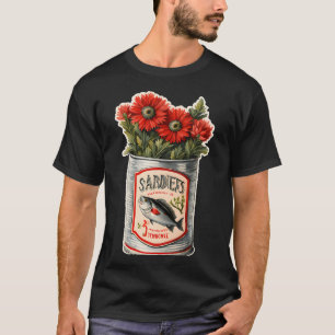 Camiseta FLORALES EN LATA DE PESCADO SARDINA - Margarita Sa