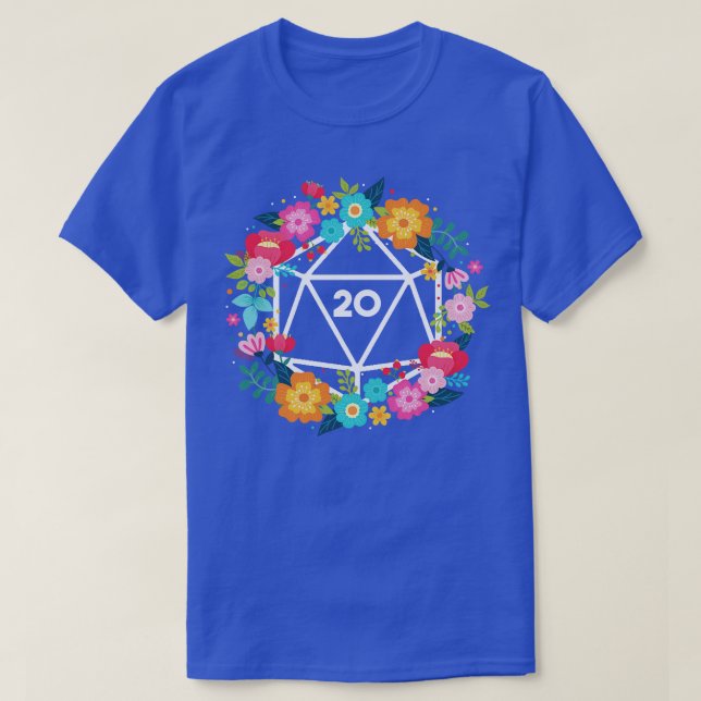Camiseta Flordal D20 Dice (Diseño del anverso)