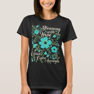 Camiseta Florecer con esperanza Concienciación sobre el cán
