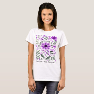 Camiseta Florecer con la esperanza de un cáncer pancreático
