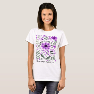 Camiseta Florecer con la esperanza de una conciencia fibrom