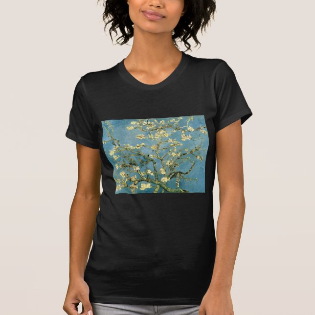 Camiseta Floreciente árbol de almendros por Van Gogh (Anverso)