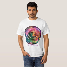 Camiseta Florecimiento celeste: Rosa extranjero