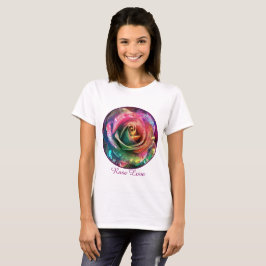 Camiseta Florecimiento celeste: Rosa extranjero