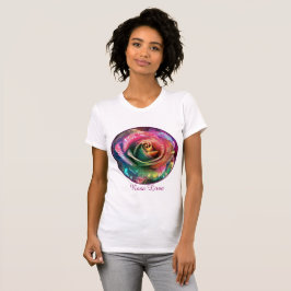 Camiseta Florecimiento celeste: Rosa extranjero