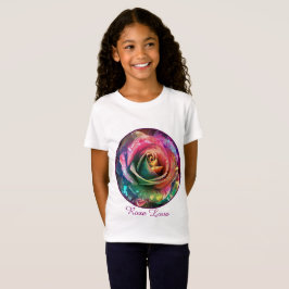 Camiseta Florecimiento celeste: Rosa extranjero