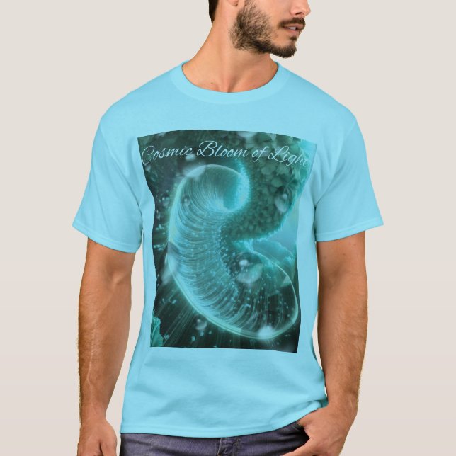 Camiseta Florecimiento Cósmico de Luz (Anverso)
