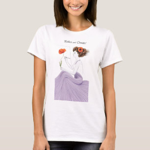 Camiseta Florecimiento Creativo: Dejen que su imaginación f