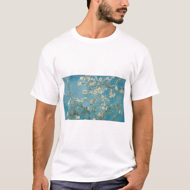 Camiseta Florecimiento de Almond por Vincent van Gogh (Anverso)