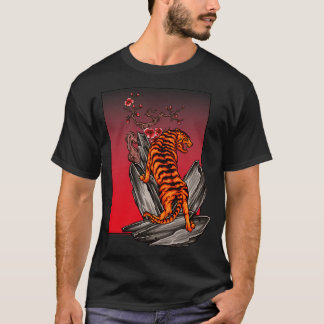 Camiseta Florecimiento de cerezo en el Tigre de Japón