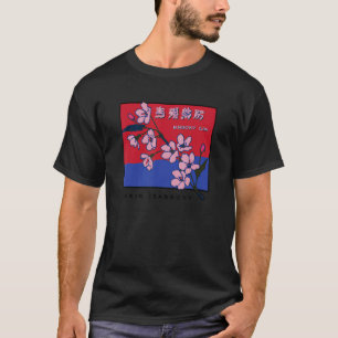 Camiseta Florecimiento de cerezos en arte de Japón para hom