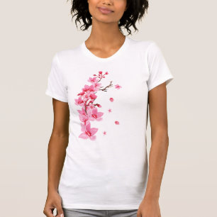 Camiseta Florecimiento de cerezos japoneses Sakura