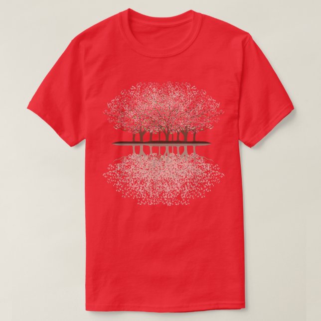 Camiseta Florecimiento de cerezos Sakura en Japón Tokio (Diseño del anverso)