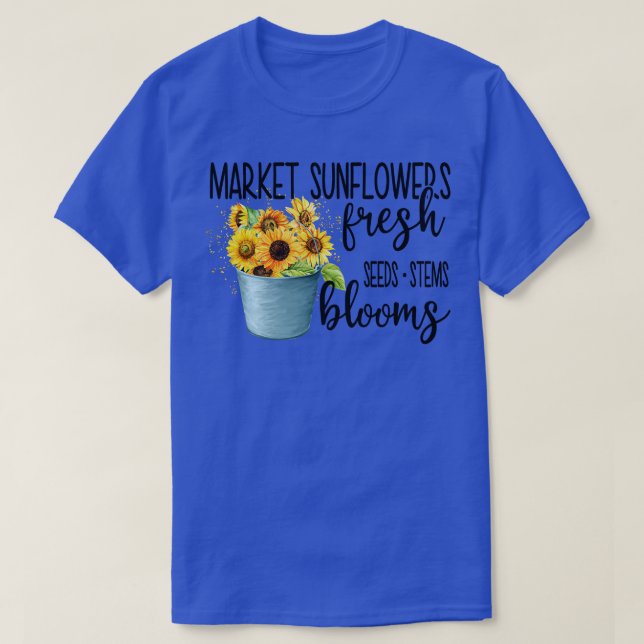 Camiseta florecimiento de girasoles de semillas frescas bro (Diseño del anverso)