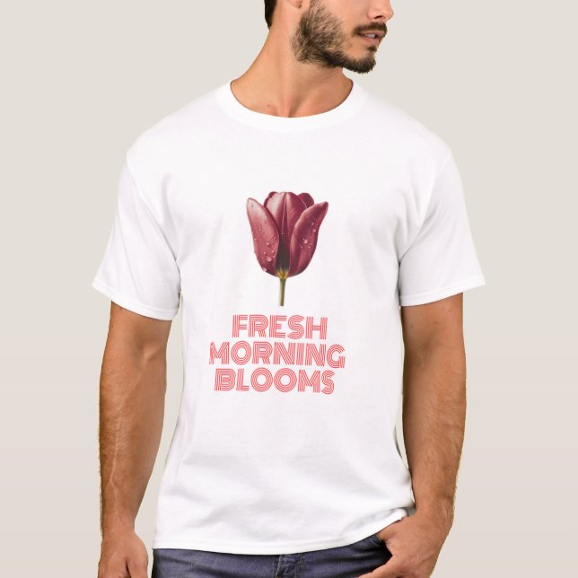 Camiseta Florecimiento de la mañana fresca (Anverso)