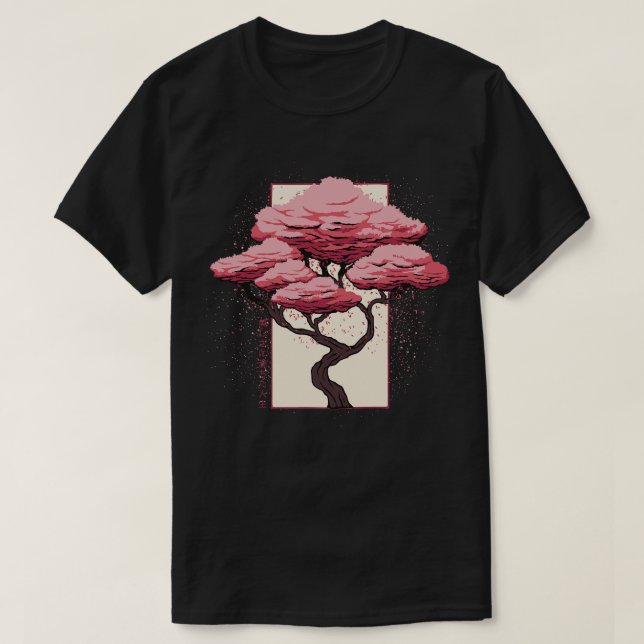 Camiseta Florecimiento de Sakura por Tobe Fonseca (Diseño del anverso)