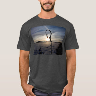 Camiseta florecimiento del girasol invernal