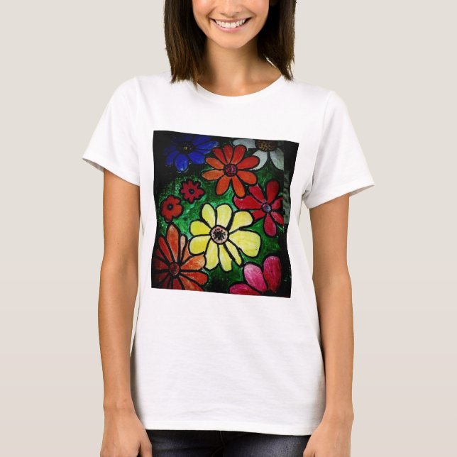 Camiseta florecimiento del poder de las flores (Anverso)