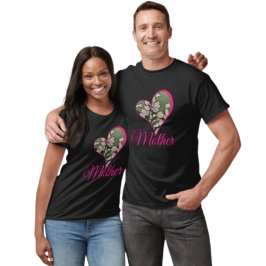 Camiseta Florecimiento Rosa Verde