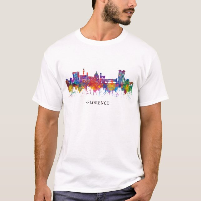 Camiseta Florence Italy Skyline (Anverso)