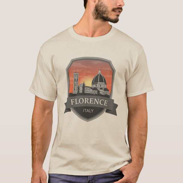 Camiseta Florence Italy Skyline Travel (Anverso)