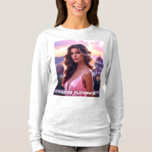 CAMISETA FLORENCIA - AMO FLORENCIA - ITALIA