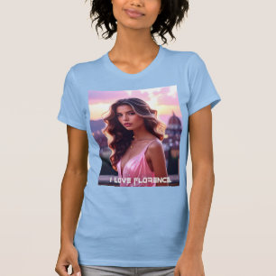 CAMISETA FLORENCIA - AMO FLORENCIA - ITALIA