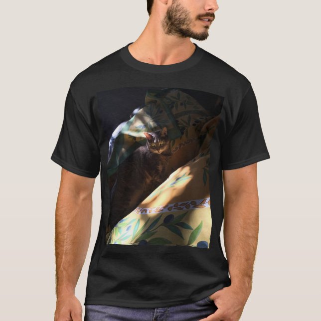 Camiseta Florencia en el jardín verde oliva 0660a (Anverso)