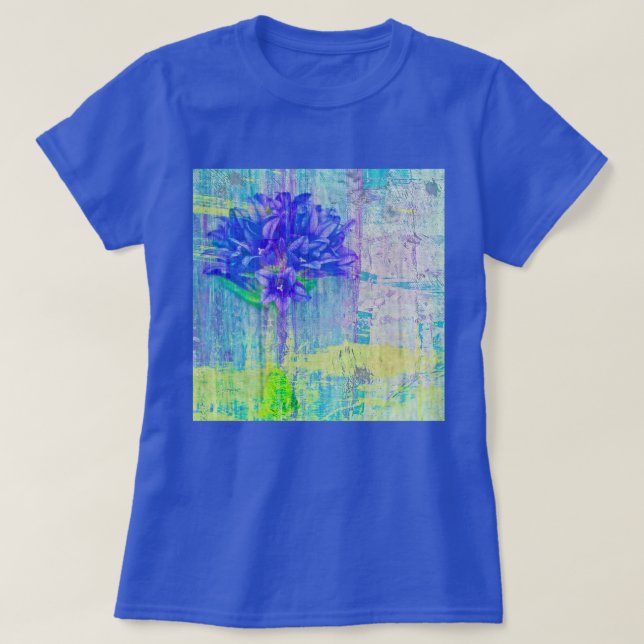 Camiseta Florencia en violeta azul (Diseño del anverso)