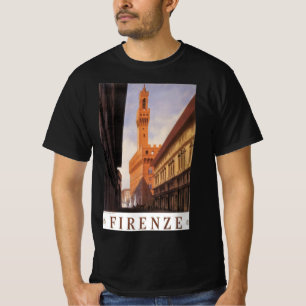 Camiseta Florencia, Florencia, Palazzo Vecchio, Italia Vint
