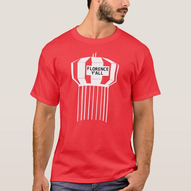 CAMISETA FLORENCIA USTED ROJO (Anverso)