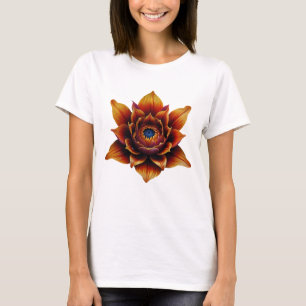 Camiseta Florencia vibrante: Arte floral audaz y elegante