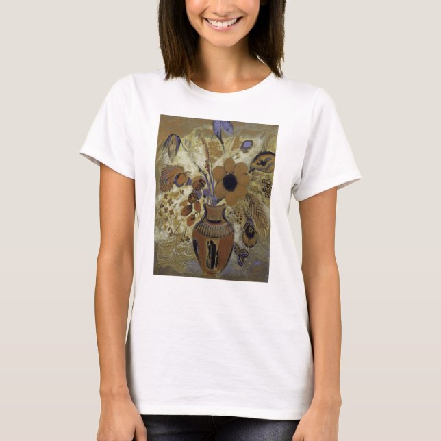 Camiseta Florero de Etruscan con las flores (Anverso)