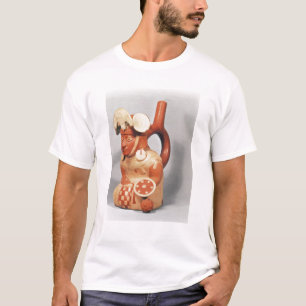 Camiseta Florero del estribo de Mochican en la forma de a