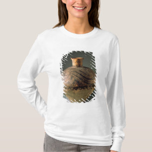 Camiseta Florero pintado con un modelo espiral, de Gansu