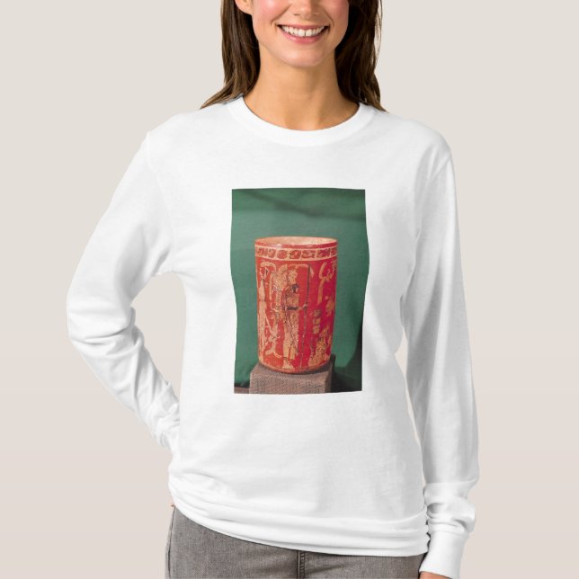 Camiseta Florero que representa una escena ceremonial, (Anverso)