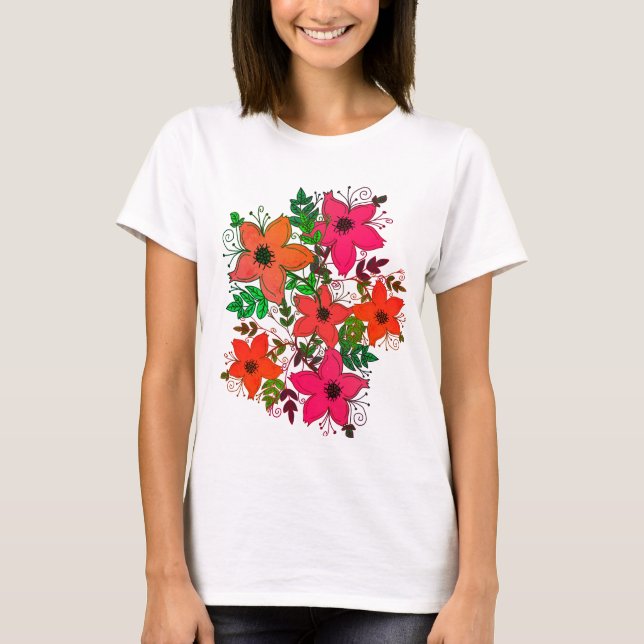 Camiseta Flores (Anverso)