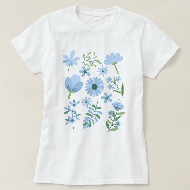 Camiseta Flores (Diseño del anverso)