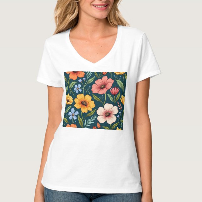 Camiseta Flores (Anverso)