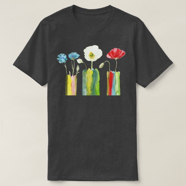 Camiseta Flores (Diseño del anverso)