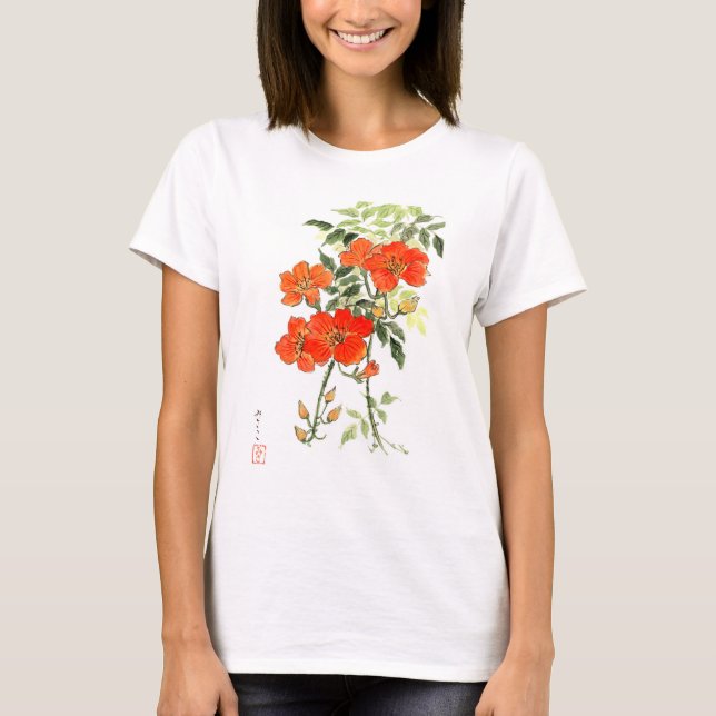Camiseta Flores 02 de OKASAN (Anverso)