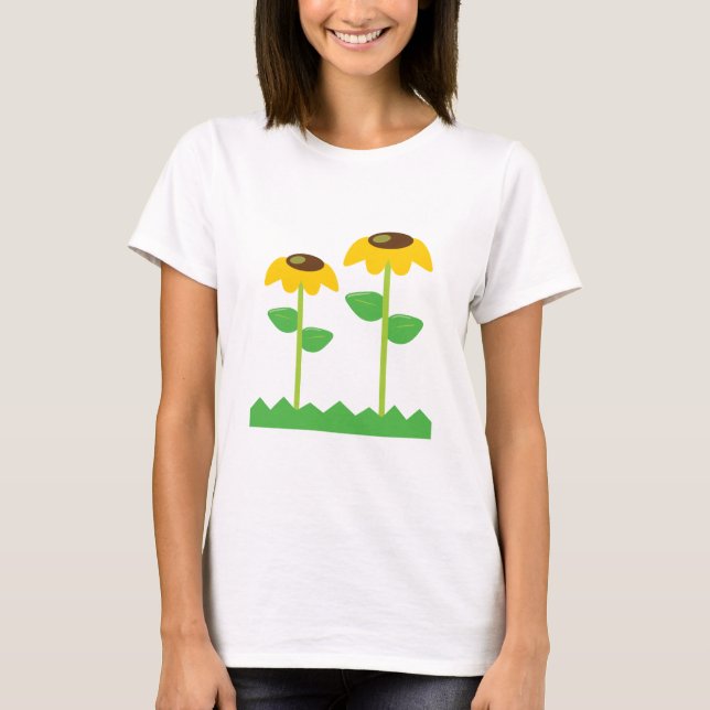 Camiseta Flores amarillas (Anverso)