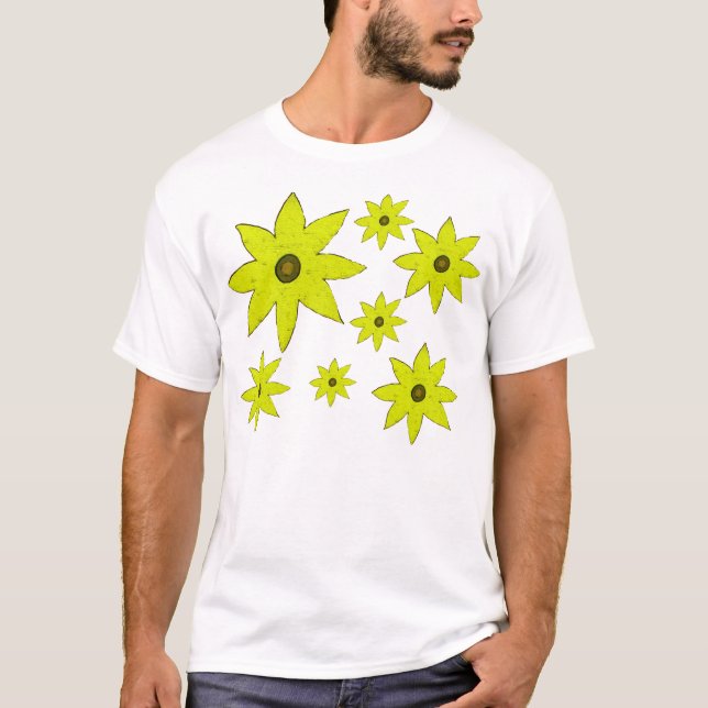 Camiseta Flores amarillas (Anverso)