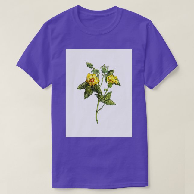 Camiseta Flores amarillas 1 (Diseño del anverso)