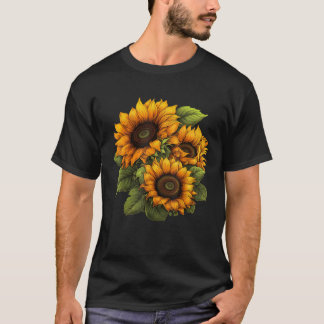 Camiseta Flores amarillas Flores de verano ricas Flores Pos