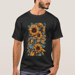 Camiseta Flores amarillas Flores de verano ricas Flores Pos
