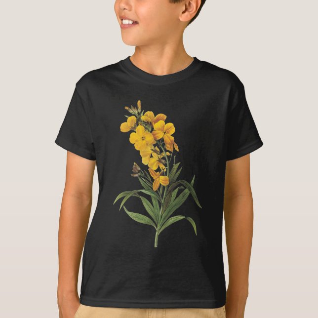 Camiseta Flores amarillas, Pierre Joseph Redouté (Anverso)