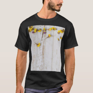 Camiseta Flores amarillas primaverales, decoración de planc