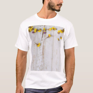 Camiseta Flores amarillas primaverales, decoración de planc